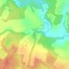 Топографическая карта Каляево, высота, рельеф