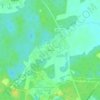 Топографическая карта Югино, высота, рельеф