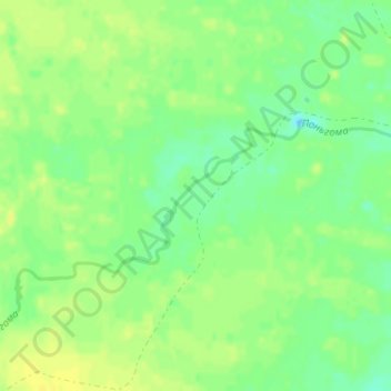 Топографическая карта Поньгома, высота, рельеф