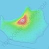 Топографическая карта Pulau Krakatau, высота, рельеф