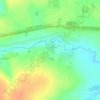 Топографическая карта Осановец, высота, рельеф