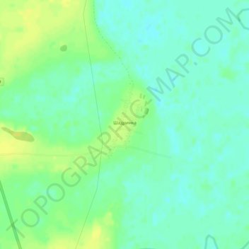 Топографическая карта Шадринка, высота, рельеф