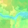 Топографическая карта Кумзеро, высота, рельеф