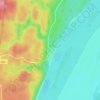 Топографическая карта Голубино, высота, рельеф