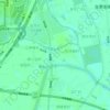 Топографическая карта 萧太后河, высота, рельеф