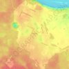 Топографическая карта Болгар, высота, рельеф