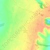 Топографическая карта Аэродром Бердск-Южный, высота, рельеф