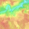 Топографическая карта Шаганино, высота, рельеф