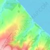 Топографическая карта Красновидово, высота, рельеф