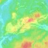 Топографическая карта Красный Бор, высота, рельеф