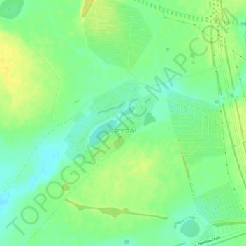 Топографическая карта Сапуголи, высота, рельеф