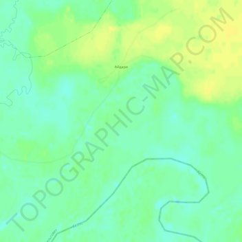 Топографическая карта Айдара, высота, рельеф