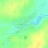 Топографическая карта Верхазовка, высота, рельеф