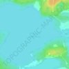 Топографическая карта Большое Северное, высота, рельеф