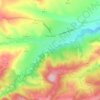 Топографическая карта Подгорная, высота, рельеф