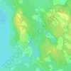 Топографическая карта Кудама, высота, рельеф