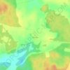 Топографическая карта Кобелево, высота, рельеф