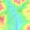 Топографическая карта Хумсан, высота, рельеф