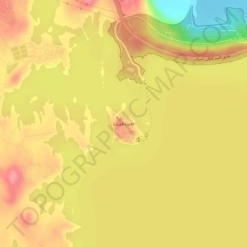 Топографическая карта New Kalabsha Island, высота, рельеф