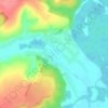 Топографическая карта Гуево, высота, рельеф