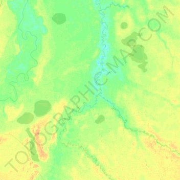 Топографическая карта Вынгаяха, высота, рельеф