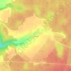 Топографическая карта Съяново, высота, рельеф