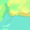 Топографическая карта Костино, высота, рельеф