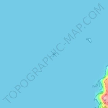 Топографическая карта Palheiro do Mar, высота, рельеф