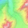 Топографическая карта Mer de Glace, высота, рельеф