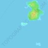 Топографическая карта Johns Island, высота, рельеф