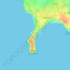 Топографическая карта Fortaleza de Sagres, высота, рельеф