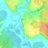 Топографическая карта Слащево, высота, рельеф