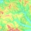 Топографическая карта Имбеж, высота, рельеф