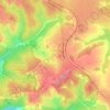 Топографическая карта Лоскутово, высота, рельеф