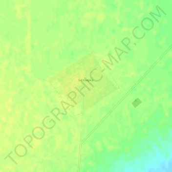 Топографическая карта Белоярка, высота, рельеф