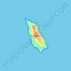Топографическая карта Isla El Piojo, высота, рельеф