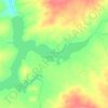 Топографическая карта Кумакское водохранилище, высота, рельеф