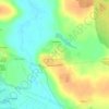 Топографическая карта Цветковский, высота, рельеф