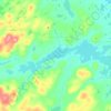 Топографическая карта Канентъявр, высота, рельеф