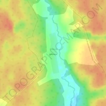 Топографическая карта Ширино, высота, рельеф