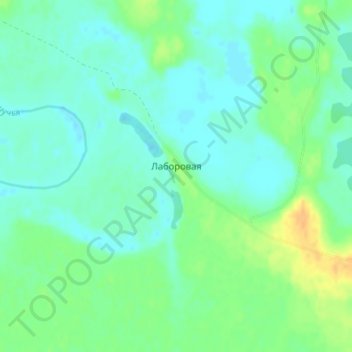 Топографическая карта Лаборовая, высота, рельеф