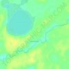 Топографическая карта Чистое Озеро, высота, рельеф