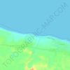 Топографическая карта Praia da Baleia, высота, рельеф