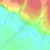 Топографическая карта Войкино, высота, рельеф