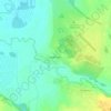 Топографическая карта Алферьево, высота, рельеф