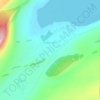 Топографическая карта Озеро Учум, высота, рельеф