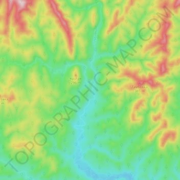 Топографическая карта Тамбовка, высота, рельеф