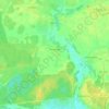Топографическая карта Вишняково, высота, рельеф