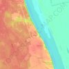 Топографическая карта Рвачи, высота, рельеф