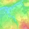 Топографическая карта Каинская Заимка, высота, рельеф